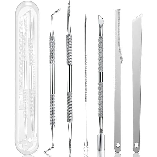 3/6Pcs Cuticle pushers, pedicure care tool