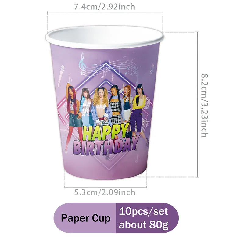Hot KPOP K&Katseye Themed Decoration Kit Birthday Christmas Halloween Combo Perfect for Indoor Living Rooms Outdoor Backyards