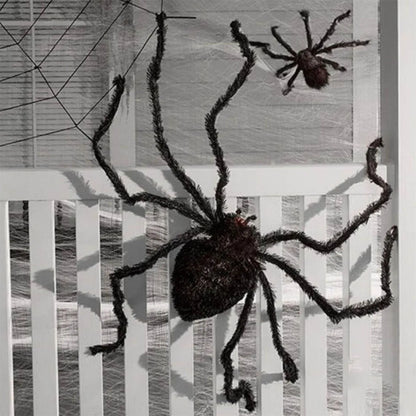 Spider Decoration Outdoor Black Soft Hairy Scary Spider