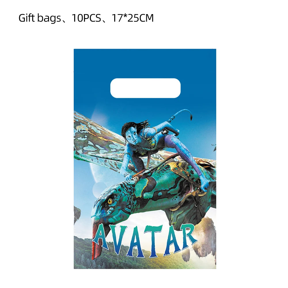 Happy Birthday Party Decor Gift Bags Science Fiction Film Avatar Thanks Gift Packing Baby Shower Party Supplies Kids Candy Box