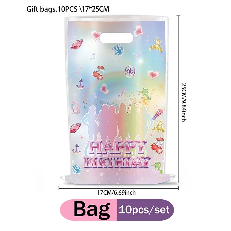 Hot KPOP K&Katseye Themed Decoration Kit Birthday Christmas Halloween Combo Perfect for Indoor Living Rooms Outdoor Backyards