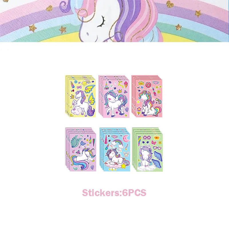 Unicorn Girls Birthday Decoration Party Supplies Unicorn Theme Tableware Set Cup Plate Balloon Banner Gift  for Kids Party Favor