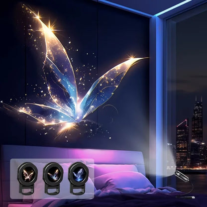 LED USB Projector Light 3/6pcs Projection Patterns