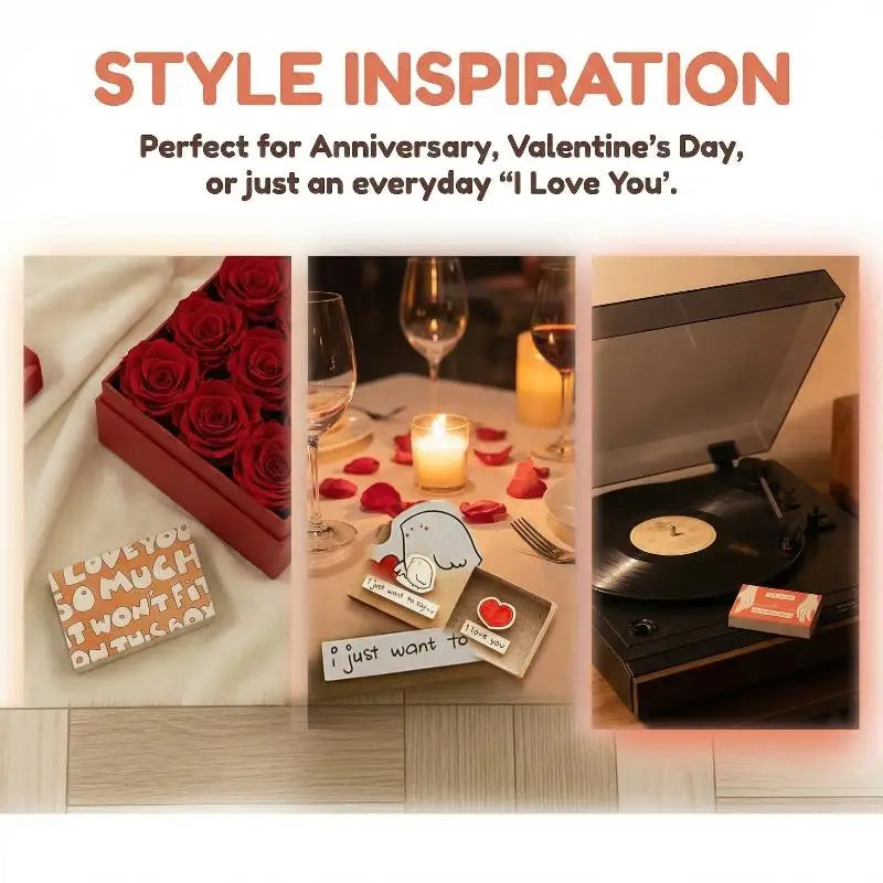 New 1Pcs Romantic "I Love You" Message Gift Handmade Love Box Card For Valentine's Day Anniversary Wedding Surprise For Her/Him