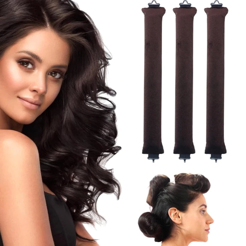 Heatless Hair Curler Curling Rod Headband No Heat Hair Rollers Satin Lazy Curls Soft Curlers Sleeping Rods Hair Styling Tools