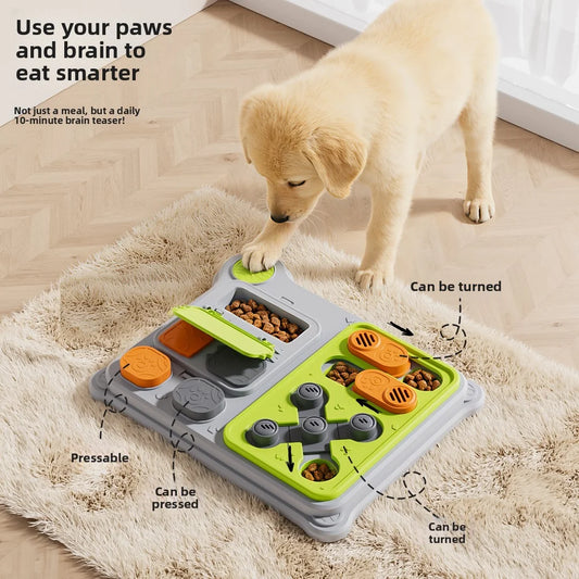 Pet Puzzle Feeder Toy: Interactive Treat Dispenser Designed for IQ Training