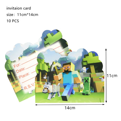 Cartoon Birthday Party Decoration Customizable Birthday New Set Latex Balloon For Event Supplies Tablecloth Banner Backdrop