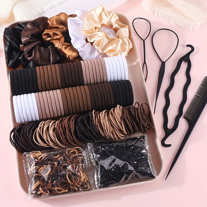 1109pcs Women Dark Hair Accessories Set