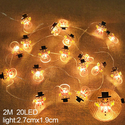 Snowflake LED Light Christmas Decoration — Hanging Garland