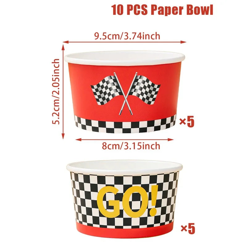 12pcs Racing Car Cupcake Toppers Racing Car Theme Cake Decoration Baby Shower Kids Boys Girls Racing Car Birthday Party Supplies