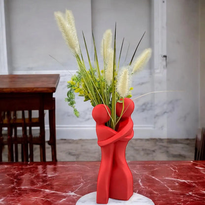 1 Piece of Heart-Shaped Hug Vase - Unique Heart-Shaped Design Home Decoration, Romantic Valentine's Day/Wedding/Anniversary Gift, Warm Centerpiece for the Living Room, Creative Gift for Girlfriend