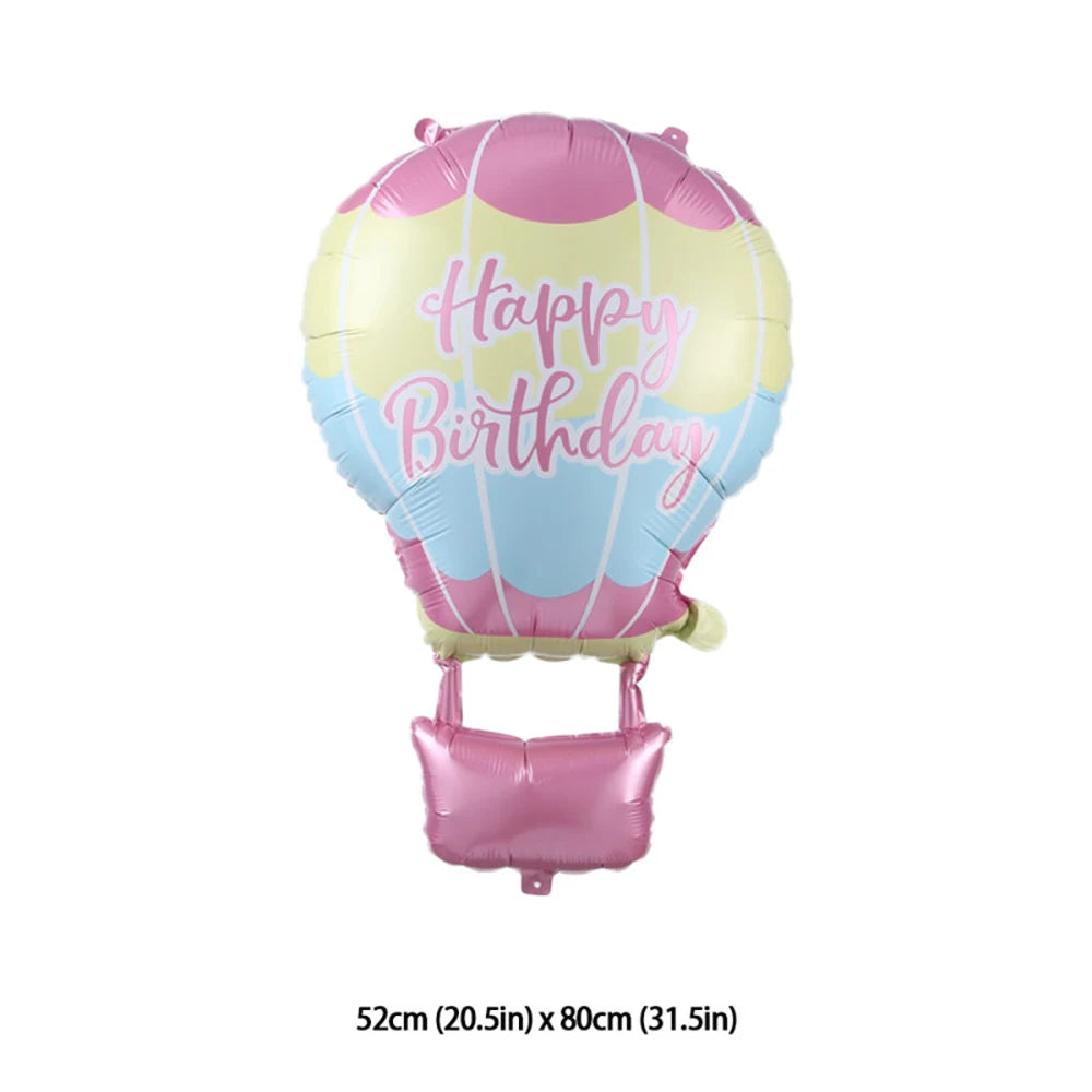 Princess Birthday Party Decor Pink Castle Carriage Crown Cat Birthday Cake Foil Balloon Girl Birthday Baby Shower Party Supplies