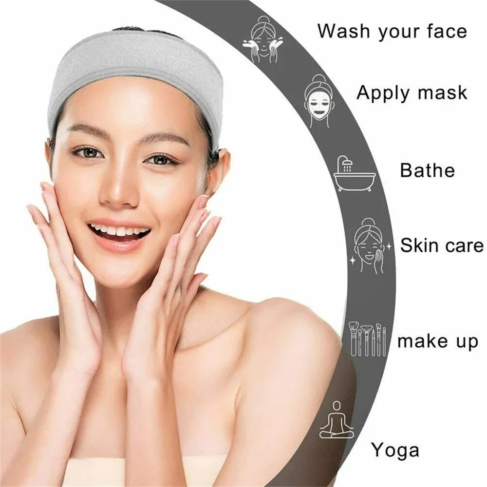 Spa Facial Headband Make Up Shower Wrap