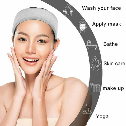 Spa Facial Headband Make Up Shower Wrap