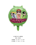 Cartoon Powerpuff Girls 1-9th Birthday Party Balloon Decoration Kit Number Foil Balloon Cake Topper Baby Shower Favors Globos