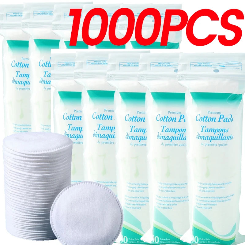 Disposable Soft Circular Makeup Remover Pads Doubles Sided