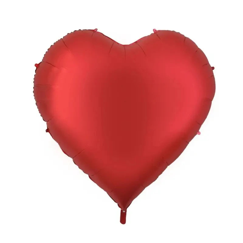 Giant 63-Inch Heart Shaped Aluminum Foil Balloon for Valentine's, Birthday, Wedding, Anniversary, Engagement, Home & Party Decor