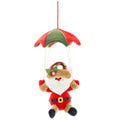 Navidad Snowman Xmas Hanging Ornament Santa Claus Parachute Pendant Christmas Decoration