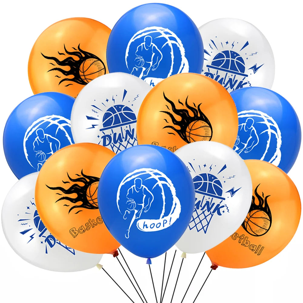 Basketball Theme Party Decorations  Disposable Tableware Set Baby Shower Favor Balloon Banner Tablecloth Kids Party Supplies