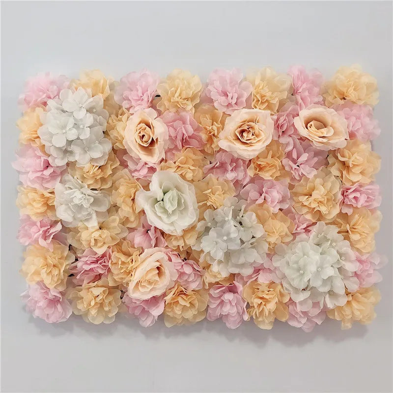 Artificial Flower Walls for Wedding Decoration BabyShow Decor Flowers Panel Christmas Home Backdrop Decor Flores Artificiales