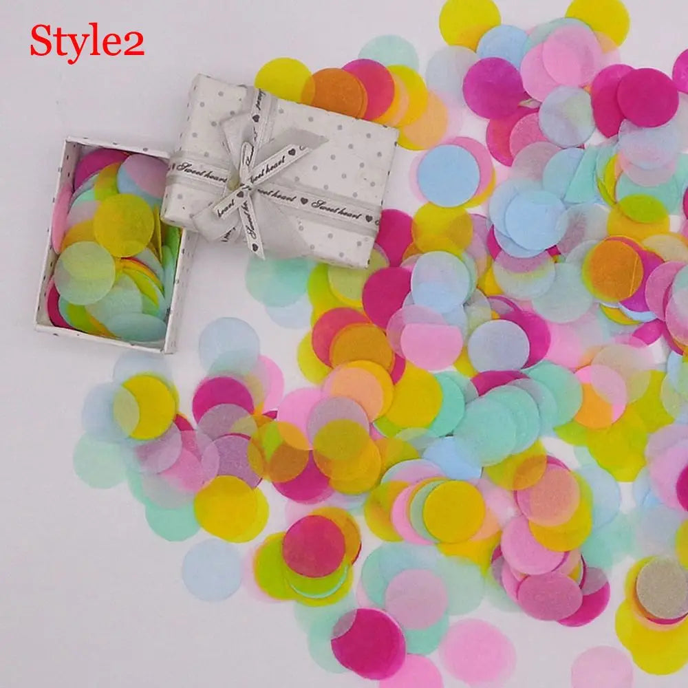 10g/bag Round Confetti Tissue Paper Pink Dots Filling Balloons Baby Shower  Birthday Party Decorations DIY Accessories