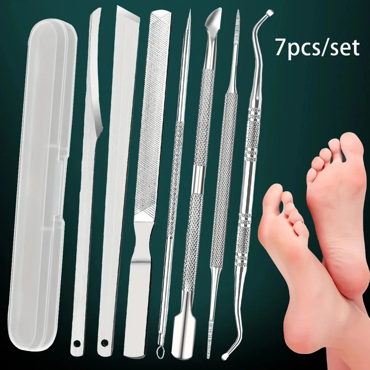 3/6Pcs Cuticle pushers, pedicure care tool, pedicure file, hard and hard skin remover, foot care tool, new beauty health tools