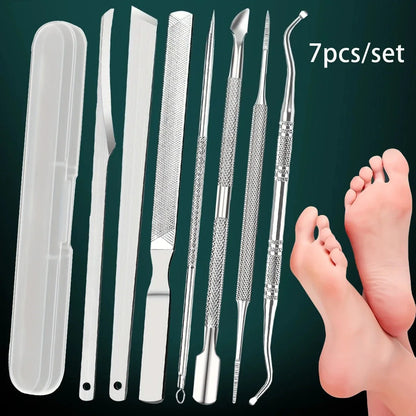 3/6Pcs Cuticle pushers, pedicure care tool