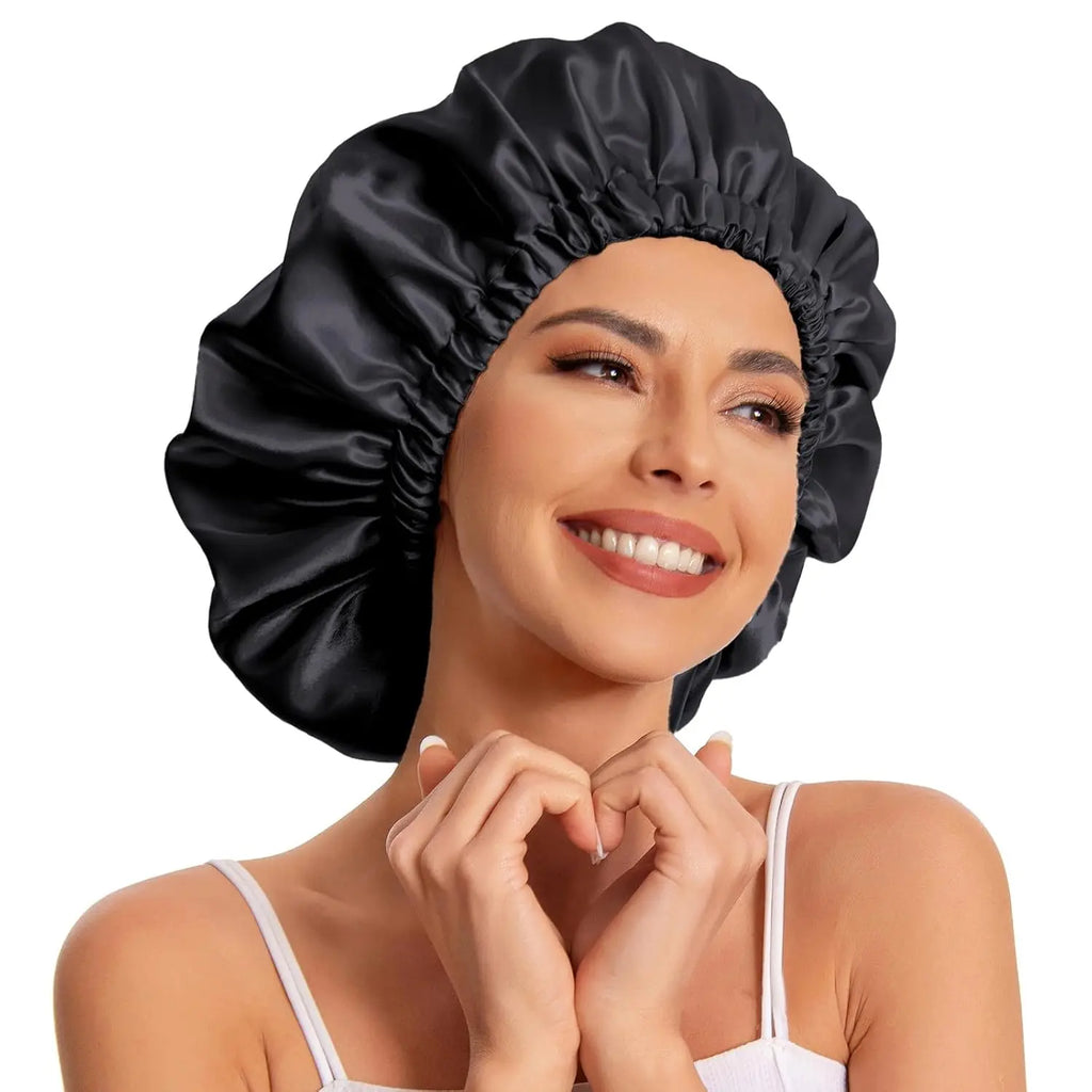 Satin Bonnet Silk Bonnet Hair Bonnet Sleeping Slouchy Beanie Hat Satin Sleep Cap Nightcap Bonnets For Women's Natural Curly Hair