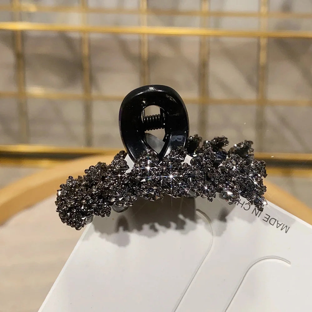 Glitter Shiny Small Grab Clip Women Girl Hair Side Clip Forehead Bang Princess Small Hair Claw Clamp Hair Clip Styling Headdress