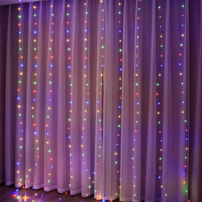 LED Silver Wire Curtain Light — Fairy Curtain String Lights