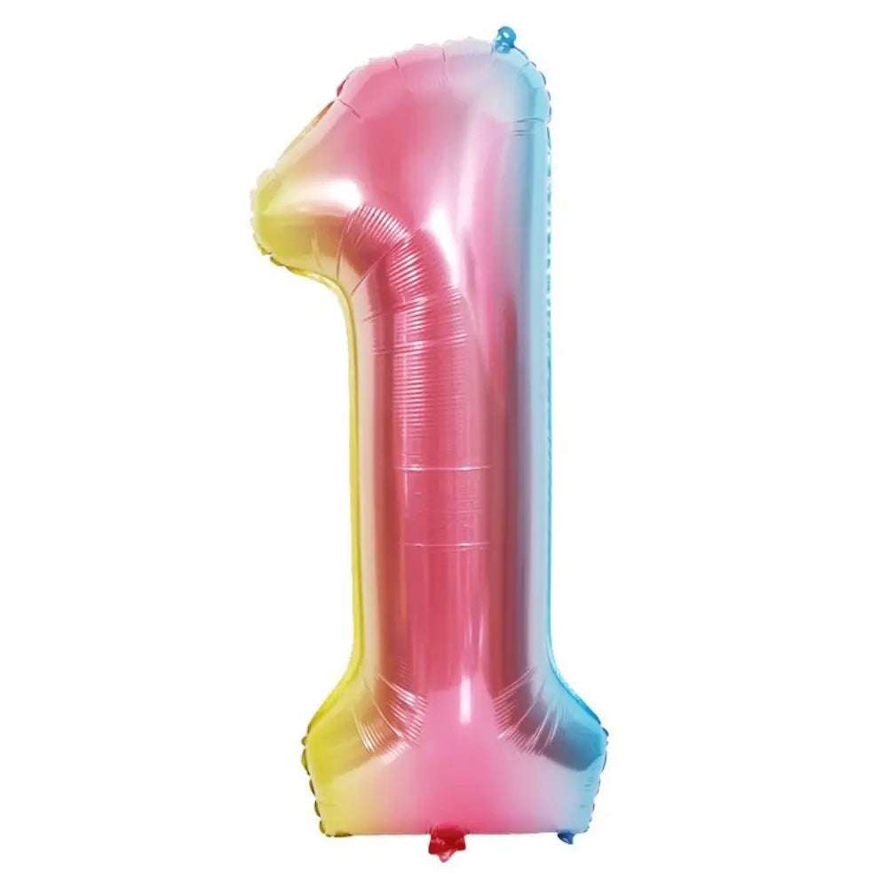 32INCH Red Number Foil Balloons for Birthday Anniversary Party Decor, Large Family Celebration Photo Backdrop Decoration Set
