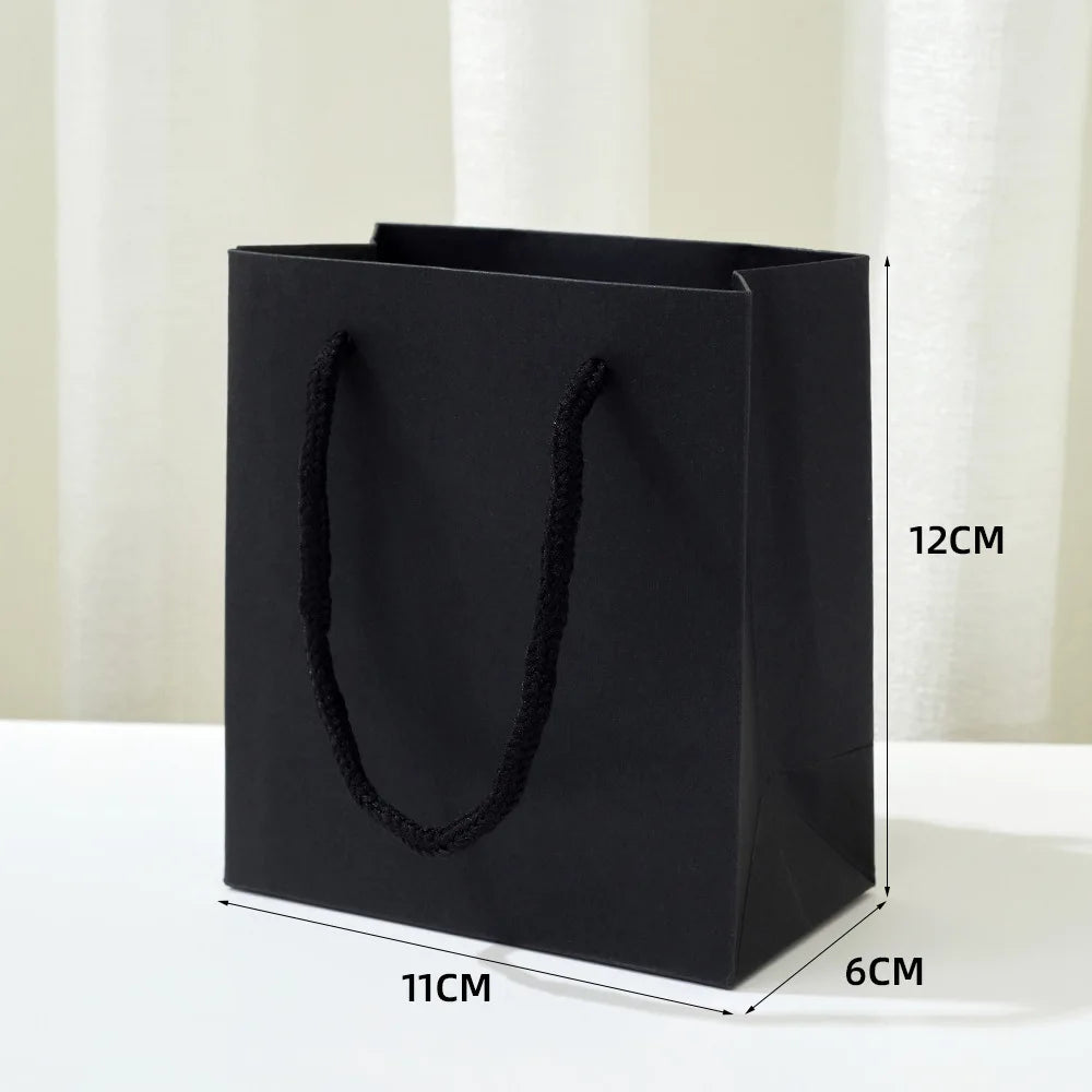 High-end Black Jewelry Gift Box for Earring Necklace Bracelet Ring Pendant Jewelry Storage Square Paper Box Gift Packaging Box