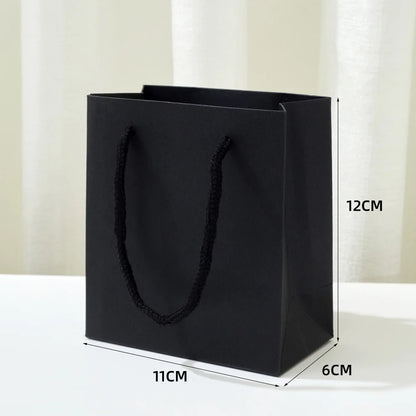High-end Black Jewelry Gift Box for Earring Necklace Bracelet Ring Pendant Jewelry Storage Square Paper Box Gift Packaging Box