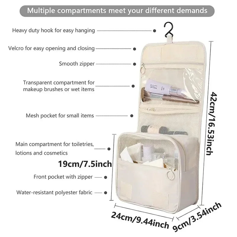 High Quality Travel Makeup Bag Waterproof Toiletries Organizer