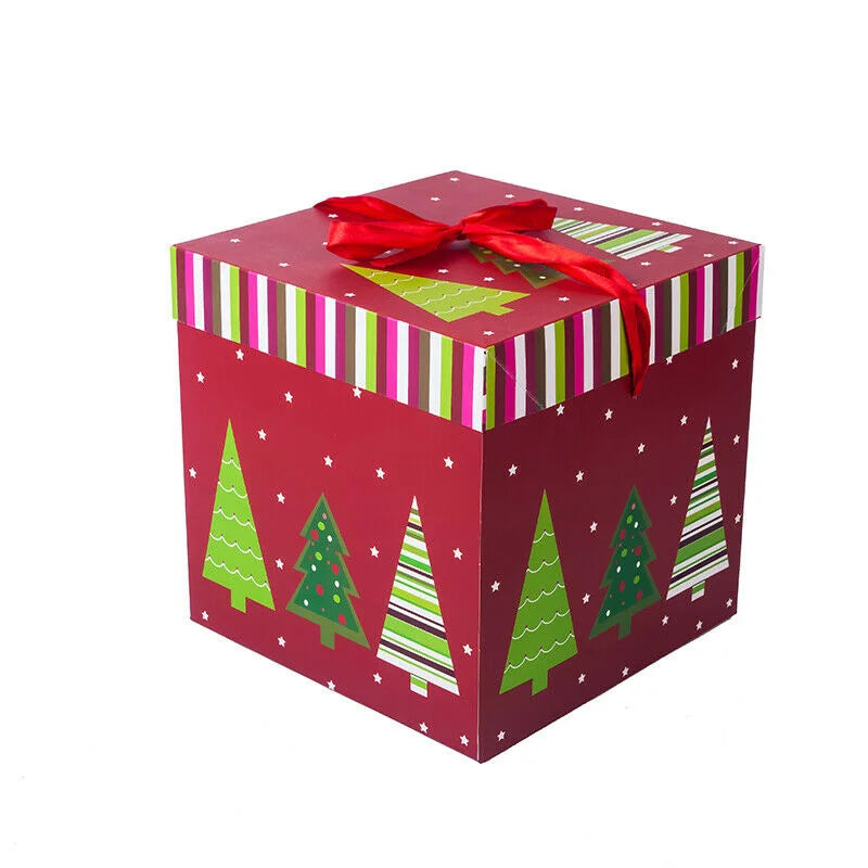 Christmas Gift Boxes Packing Gift Merry Christmas Decorative Carton For Xmas Home Party Decor New Year Candy Box Case