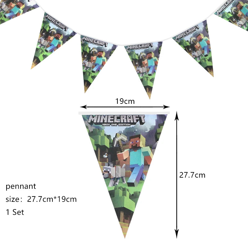 Cartoon Birthday Party Decoration Customizable Birthday New Set Latex Balloon For Event Supplies Tablecloth Banner Backdrop