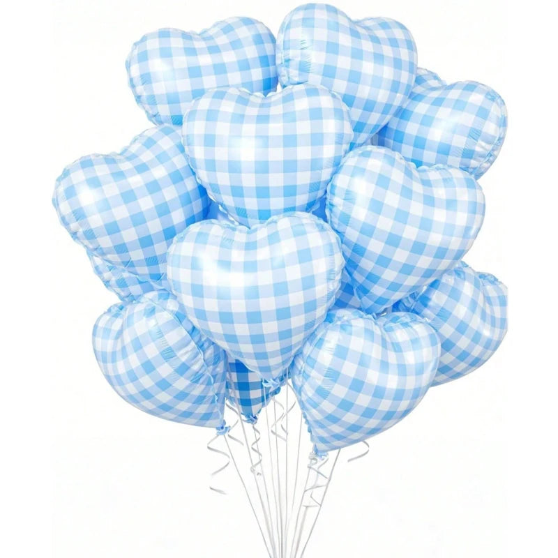 6/8PC 12inch Mesh Heart Foil Balloons With A Hollowed-out Mesh Heart Pattern Valentine's Day Weddings Parties Anniversaries