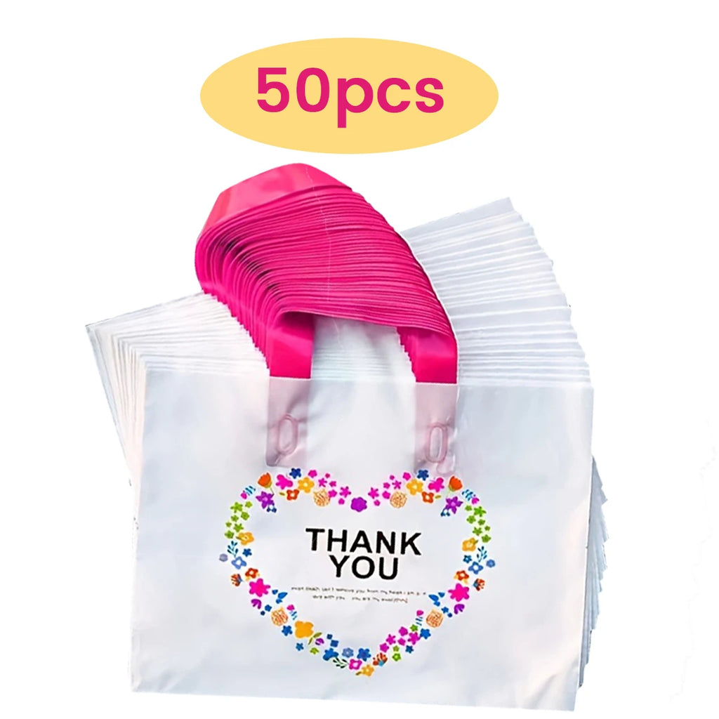50/20pcs Gift Tote Bags - Reusable, Christmas Halloween, Store Retail, Clothes, Gifts, Shopping, Boutique, Cosmetics