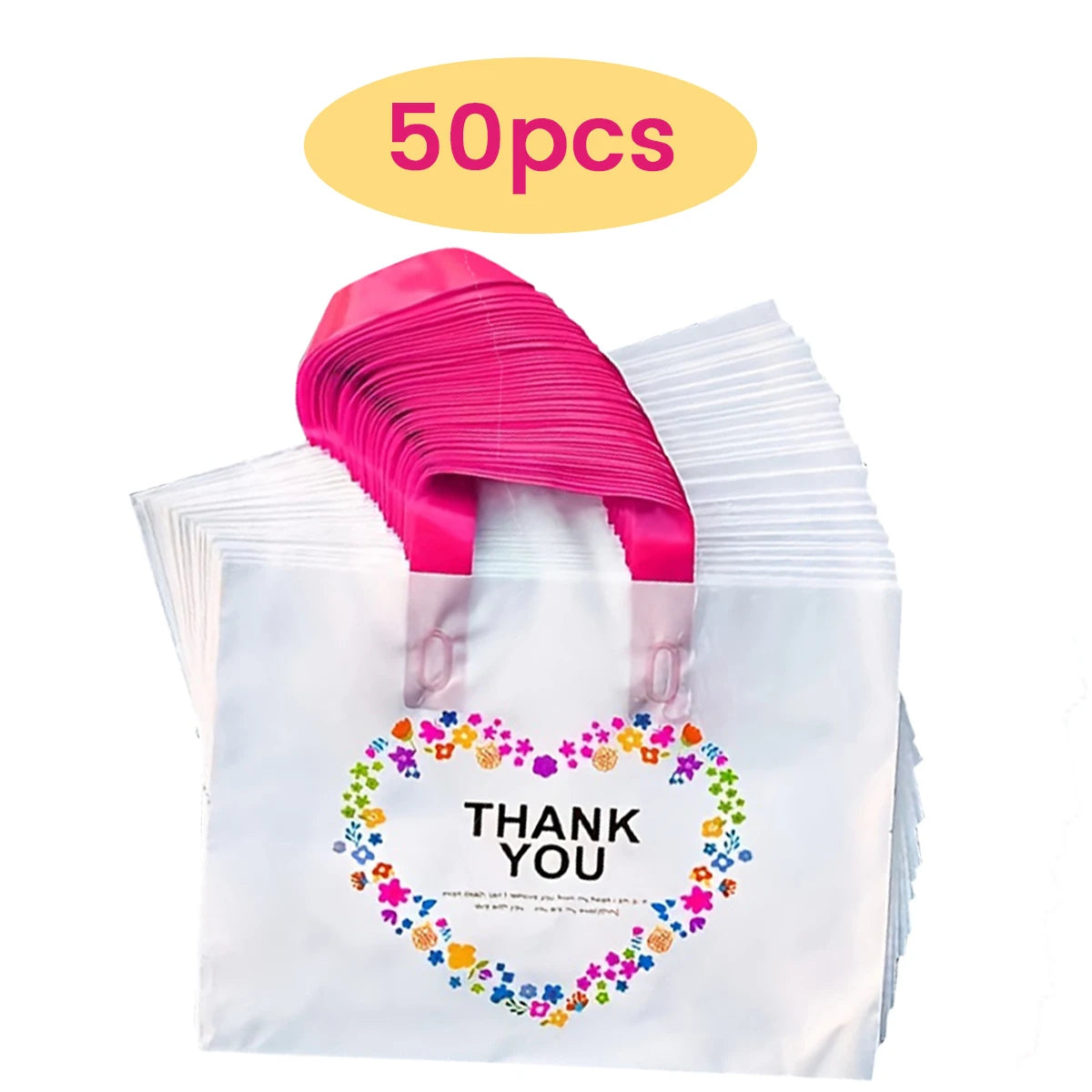 50/20pcs Gift Tote Bags - Reusable, Christmas Halloween, Store Retail, Clothes, Gifts, Shopping, Boutique, Cosmetics