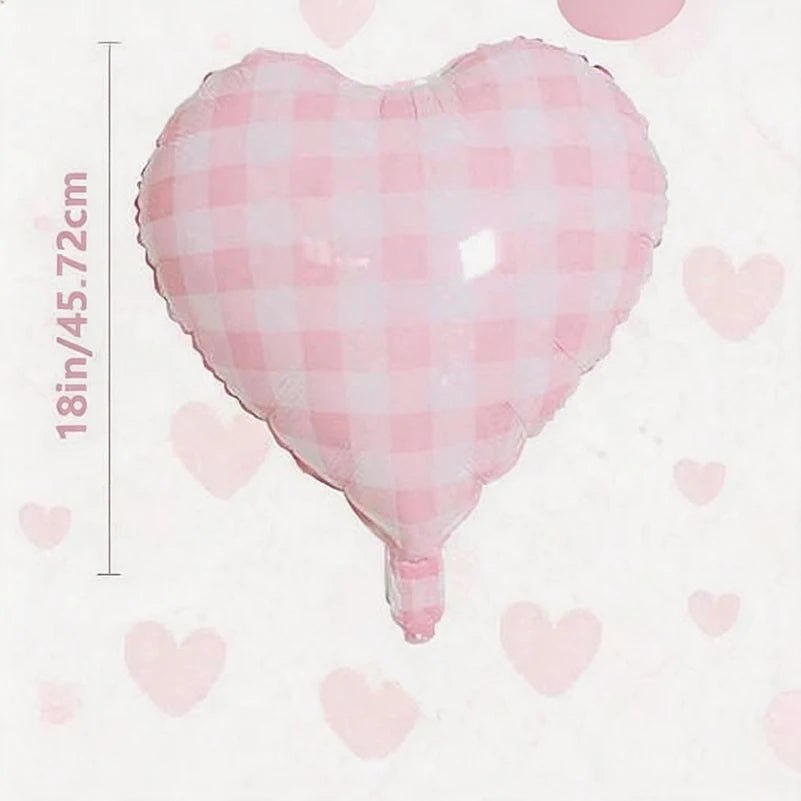 6/8PC 12inch Mesh Heart Foil Balloons With A Hollowed-out Mesh Heart Pattern Valentine's Day Weddings Parties Anniversaries