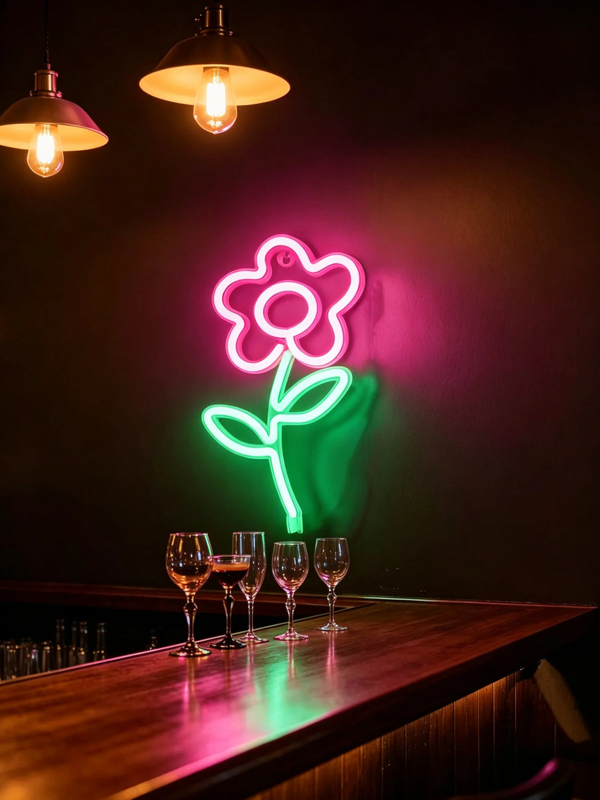 LED Neon Sign with USB/Battery for Bar Bedroom Game Room Wedding Party Wall Decor Christmas Gift Customizable Lighting