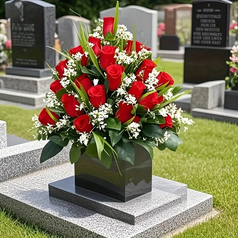 Artificial Rose Bouquet Featuring,for Weddings And As Beautiful Fake Flowers,Cemetery Decorations, Halloween Outdoor Displays