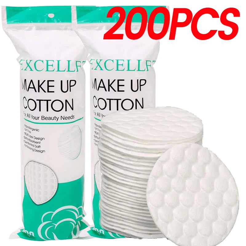 Disposable Soft Circular Makeup Remover Pads Doubles Sided