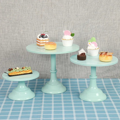 Wrought Iron Cake Stand Home Party Dessert Display Stand Wedding Decoration Birthday Cake Tray Afternoon Tea Fruit Dessert Tray