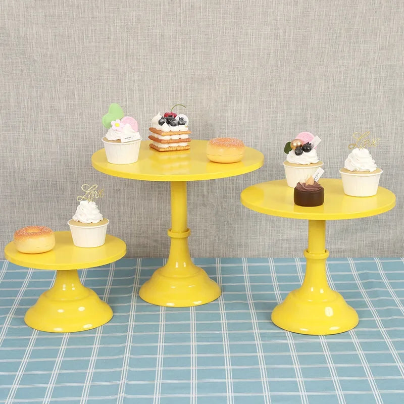 Wrought Iron Cake Stand Home Party Dessert Display Stand Wedding Decoration Birthday Cake Tray Afternoon Tea Fruit Dessert Tray