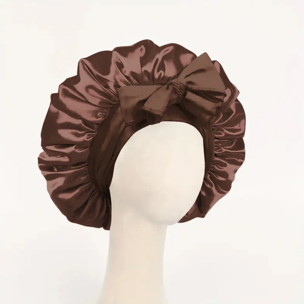 Satin Bonnet Silk Bonnet Adjustable For Sleeping