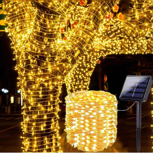 LED Solar Light Outdoor Garden Fairy String Light Led 6m/12m/23m/33m