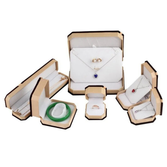 Velvet Jewelry Gift Box for Necklace Rings Pendant Bracelet Elegant Jewelry Packing Case for Festival Birthday Gifts Storage