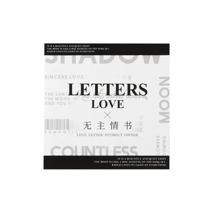 10Pcs English Love Letter Theme Stickers Retro Romantic Decor Stickers For Scrapbook Journal DIY Craft Supplies
