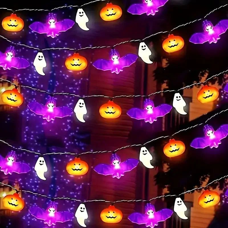 1PC 10/20/40LEDS Halloween String Lights  Battery Operated
